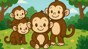 The Family Network of Monkeys