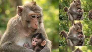 How a Baby Monkey Is Born